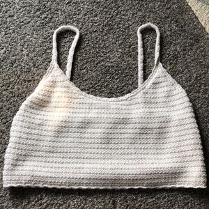 Aerie Crochet Crop Tank Top Size XL